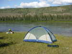 Camping along the Yukon River